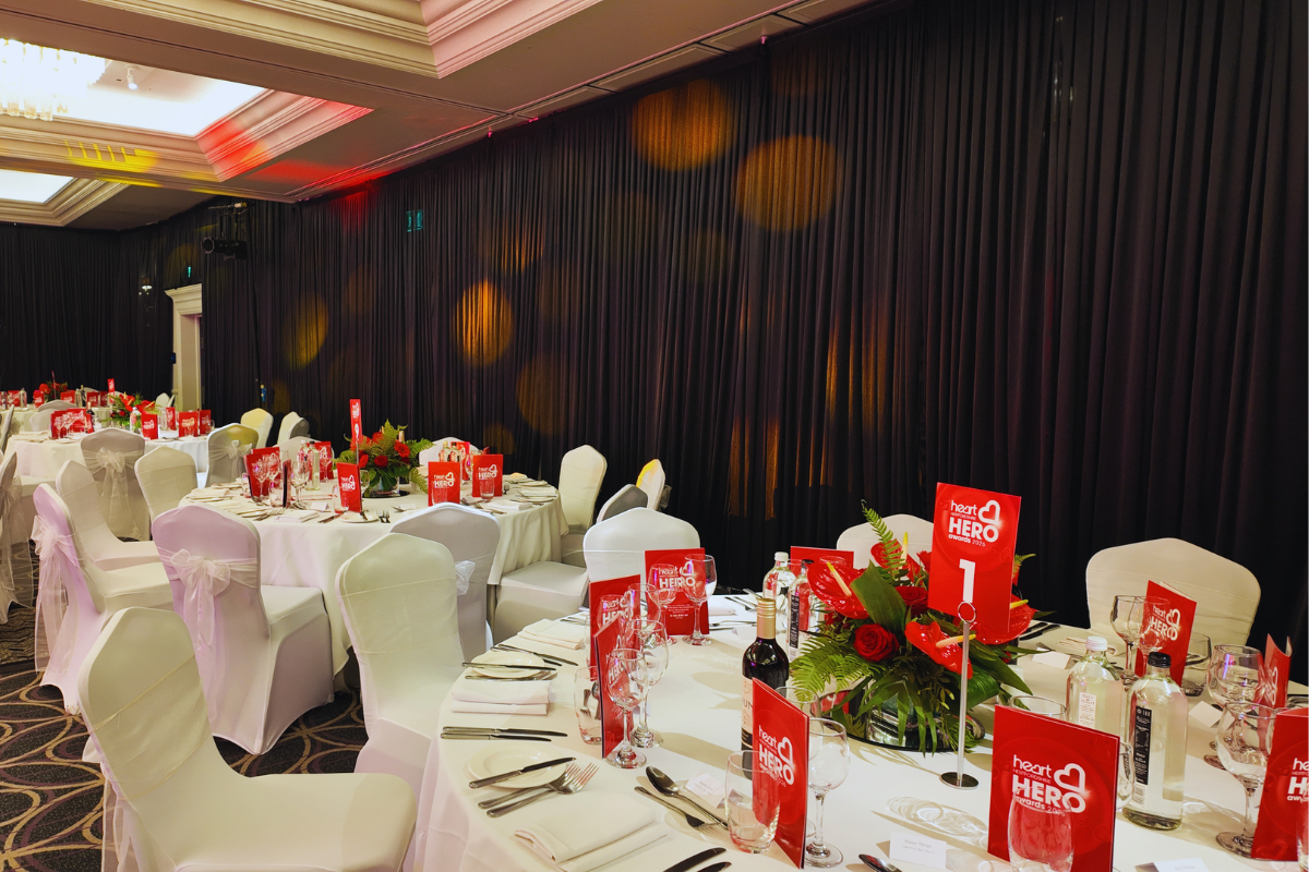 Black Pleated Backdrop