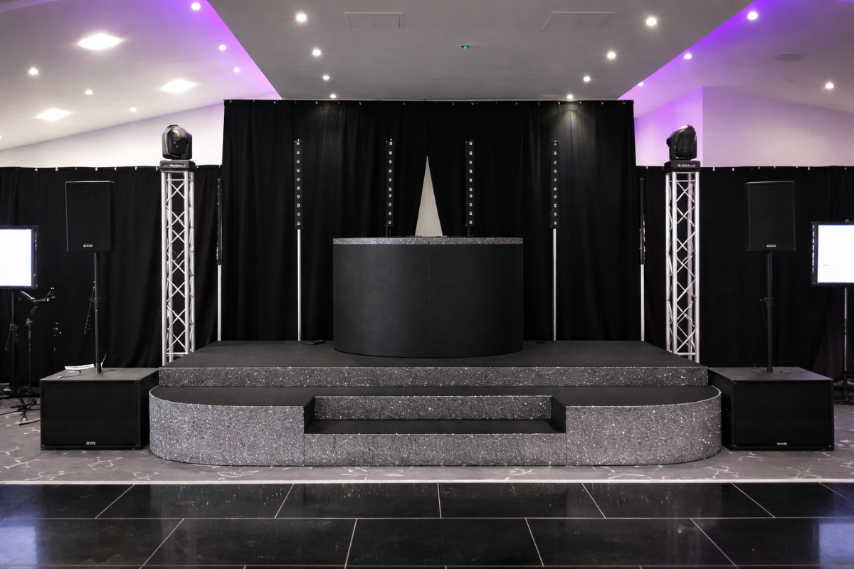 Black Serge Backdrop